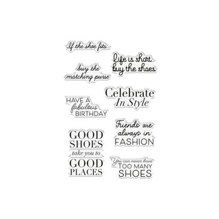 Crafter's Companion If The Shoe Fits Accessories - Clear Acrylic Stamps