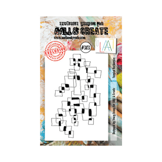 AALL & CREATE Tangled Rectangles - A7 Stamp set #303