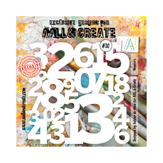 AALL & Create Numeric - 6"x6" Stencil #30