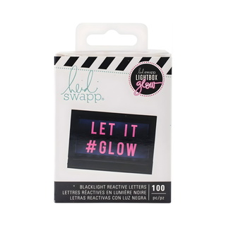 Heidi Swapp Blacklight Reactive Letters - Let it Glow