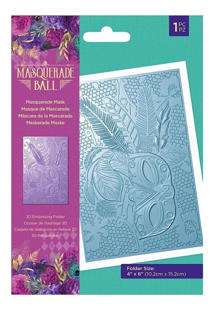 Masquerade Ball - Masquerade Mask 4 x 6 Embossing Folder – HOBBYHOP
