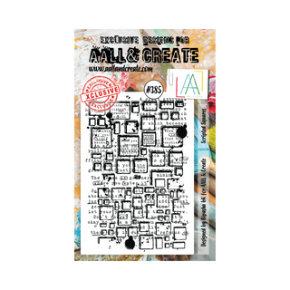 AALL & CREATE Scripted Squares - A6 Stamp set #385