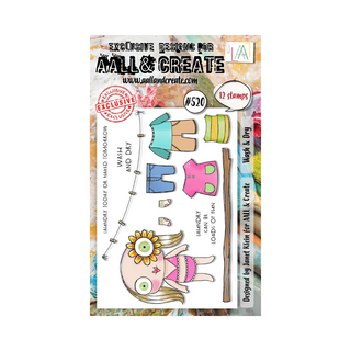 AALL & CREATE Wash & Dry - A6 Stamp set #520