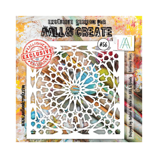 AALL & Create Barbary Stars - 6"x6" Stencil #56