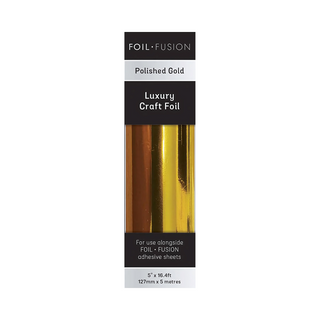 Tonic Studios Foil Fusion 127mm x 5m Polished Gold - Luxury Craft Foil