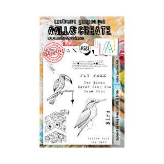 AALL & Create Follow Your Own Path - A5 Clear Stamp Set #563