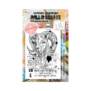 AALL & CREATE Mountain Goat - A7 Stamp set #619