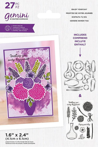 Gemini - Enjoy Your Day Stamp and Die Set