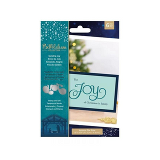 Crafters Companion Bethlehem Collection - Sending Joy Stamp & Die