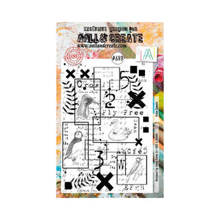 AALL & CREATE Avian Cameos - A6 Stamp set #689