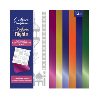 Crafters Companion Arabian Nights 8" x 8" Foil Transfer Sheets