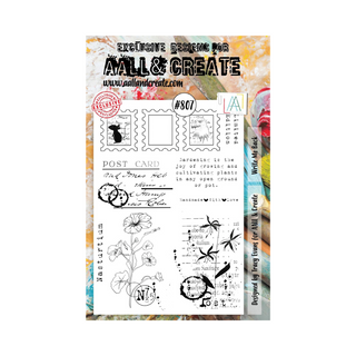 AALL & Create Write Me Back - A5 Clear Stamp Set #807