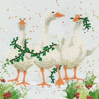 Bree Merryn Diamond Art Card Kit – Christmas Geese