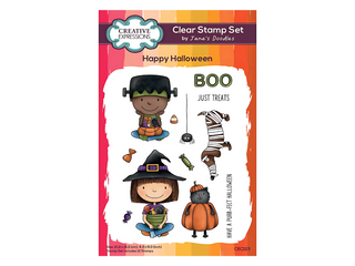 Jane’s Doodles Happy Halloween Clear Stamp Set