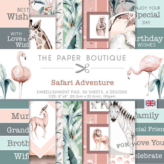 Safari Adventure 8 x 8 Paper Pad