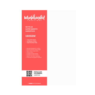 White Super Smooth Cardstock - A4