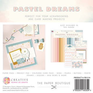 Pastel Dreams 8 x 8 Project Pad