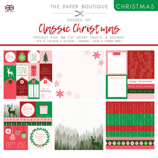 Shades of Christmas Classic Christmas 8 x 8 Project Pad