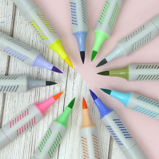 Prism Brush Markers - Rainbow Pastels