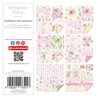 Springtime Travel 8 × 8 Essential Topper Pad