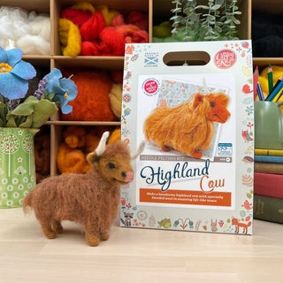 Highland Cow Needle Felting Craft Kit