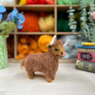 Highland Cow Needle Felting Craft Kit