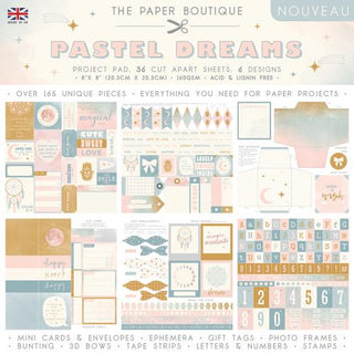 Pastel Dreams 8 x 8 Project Pad