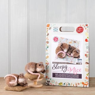 Sleepy Mice Needle Felting Craft Kit