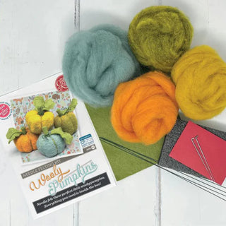 Woolly Pumpkins Needle Felting Craft Kit