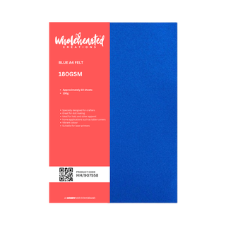 Wholehearted Creations Felt 180gsm 10 Sheets - Blue