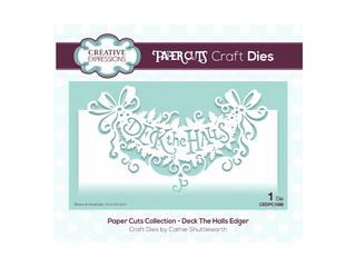 Paper Cuts Deck the Halls Edger Craft Die