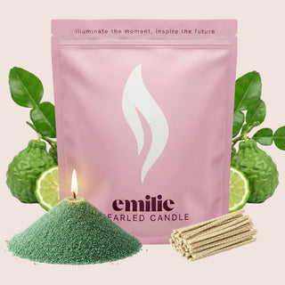 Bergamot Scented Pearled Candle