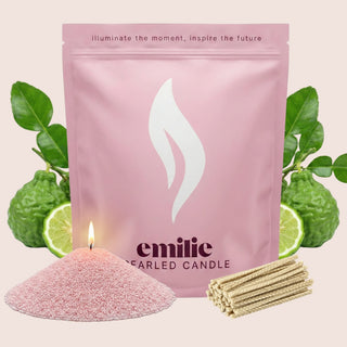 Bergamot Scented Pearled Candle