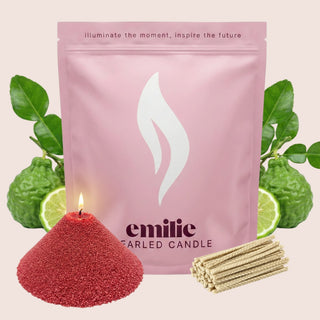Bergamot Scented Pearled Candle