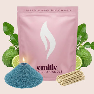 Bergamot Scented Pearled Candle
