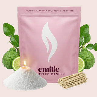 Bergamot Scented Pearled Candle