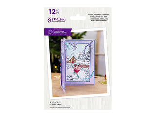 Gemini Christmas 3D Scene Builder Woodland Embellishments Stamp and Die