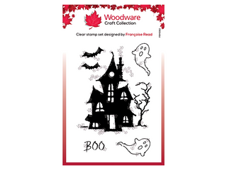 Woodware Haunted Clear Stamp