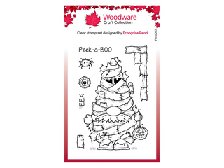 Woodware Mummy Gnome Clear Stamps