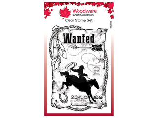 Woodware Wanted Clear Stamp