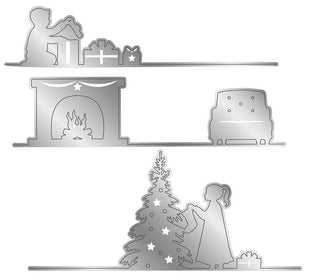 Gemini Edge'ables  - A Christmas Morning Scene Cutting Die