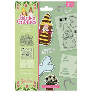 Natures Garden - Garden Gnomes Stamp, Die and Stencil - Gnome Girl