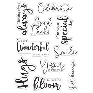 Crafters Companion Clear Acrylic Stamp - Just Because