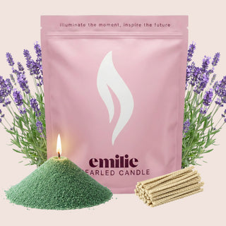 Lavender Scented Pearled Candle
