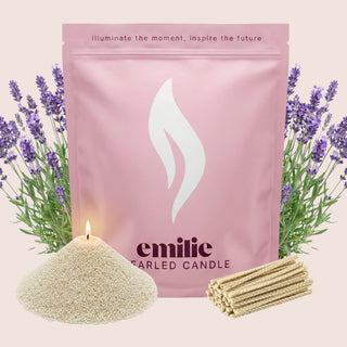 Lavender Scented Pearled Candle
