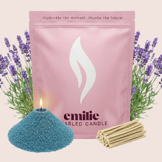 Lavender Scented Pearled Candle