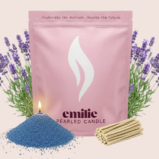 Lavender Scented Pearled Candle