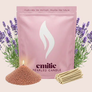 Lavender Scented Pearled Candle