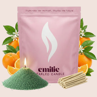 Orange Scented Pearled Candle