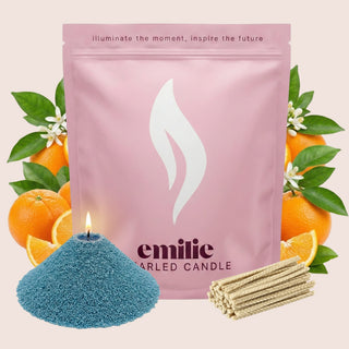 Orange Scented Pearled Candle